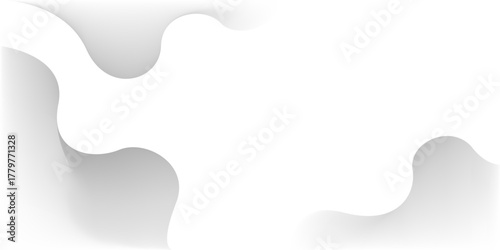 Abstract white and gray gradient wave artistic background. texture white pattern. vector illustration