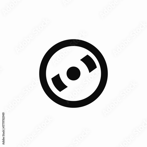 cd player icon sign vector