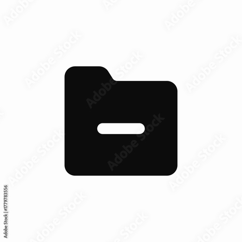 folder removal icon sign vector