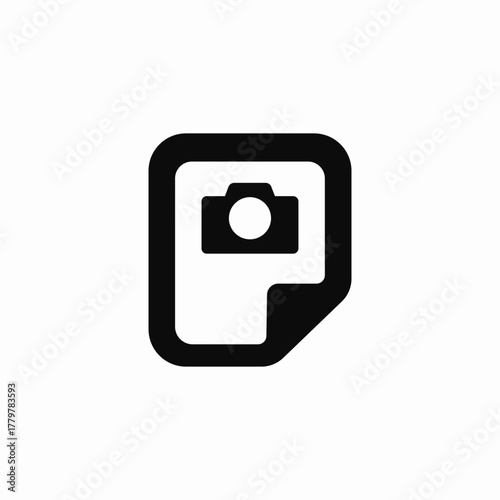 image attachment document icon sign vector