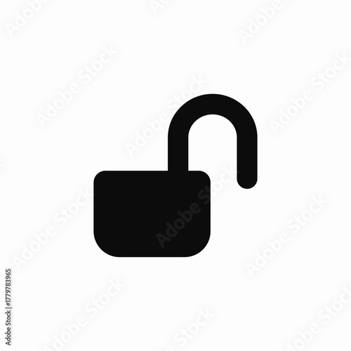 safe unlock icon sign vector