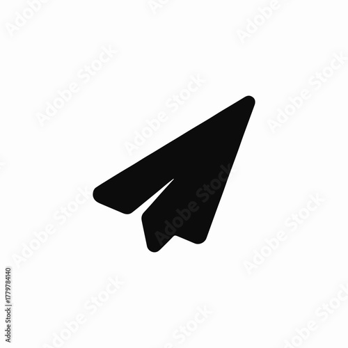 shuttle message send icon sign vector