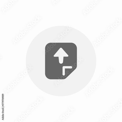 small file upload icon sign vector
