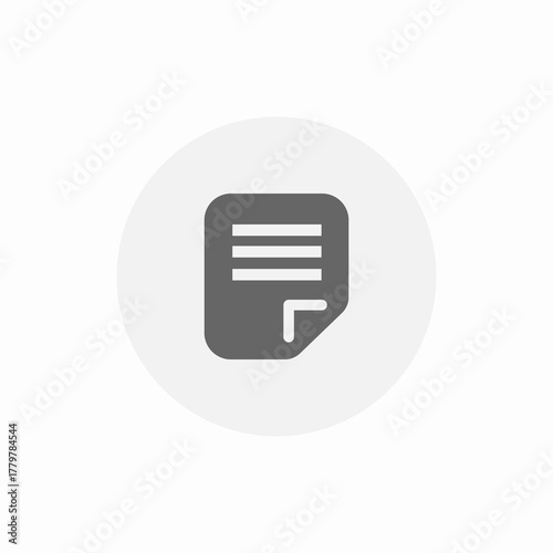 small word file icon sign vector