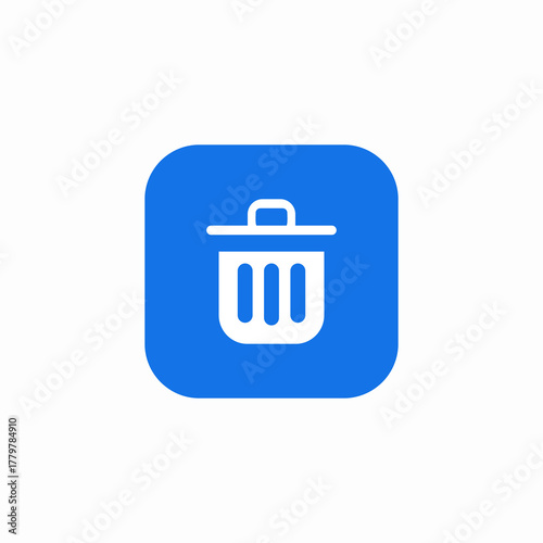 waste bin icon sign vector