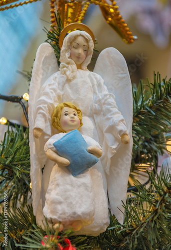 Christmas Tree decoration - angel with child