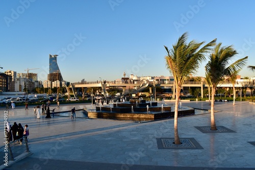 Al Nawras Park at sunset, Jeddah Corniche, Jeddah, KSA, January 2018