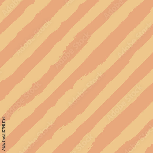 Seamless diagonal stripe pattern in soft peach and cream tones, creating a warm, textured, and retro-inspired background design.