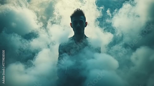 Man in the Clouds - A Dreamy and Ethereal Visual Experience.