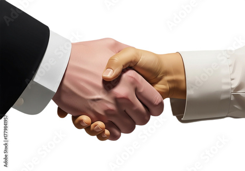 Sealing the deal with a firm handshake depicts trust, agreement and partnerships in business, symbolizing success and collaboration, perfect for corporate marketing material