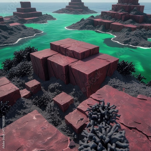 swimming pool at the beach at night