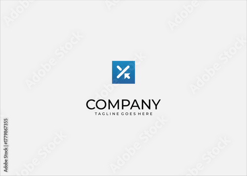 Abstract Ratio Percentage Icon Vector: Modern Symbol for Data Analysis, Growth, Division, and Business Finance Charts, Geometric Clean Design