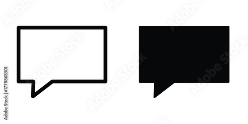 Bubble speech icon design template