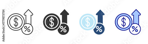 Interest Icon Set. Designed In Multi Style