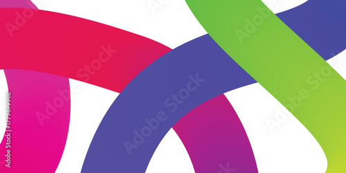 Vivid red and blue 3D twisted ribbon , Striking color contrast with dynamic motion and curved forms. Modern fluid gradient perfect for artistic visuals, posters, and digital design