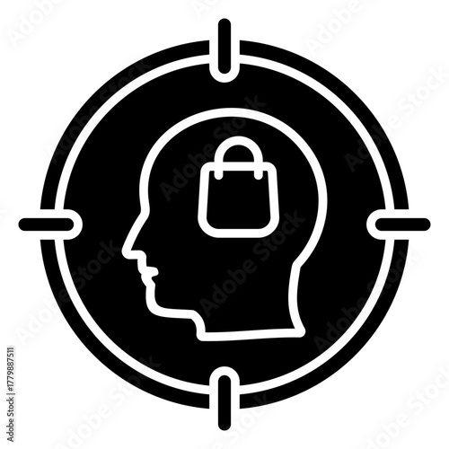 Buyer Persona Glyph Icon