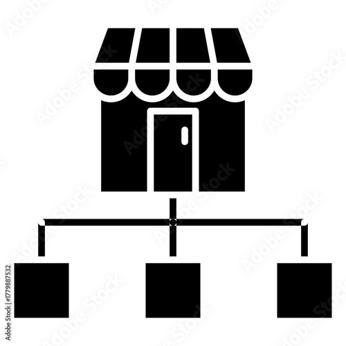 Market Segmentation Glyph Icon