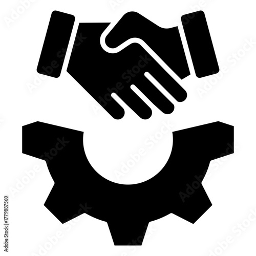 Relationship Management Glyph Icon