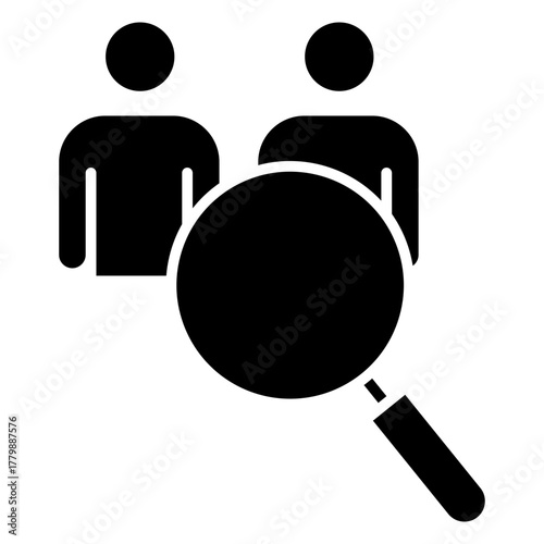 Audience Research Glyph Icon