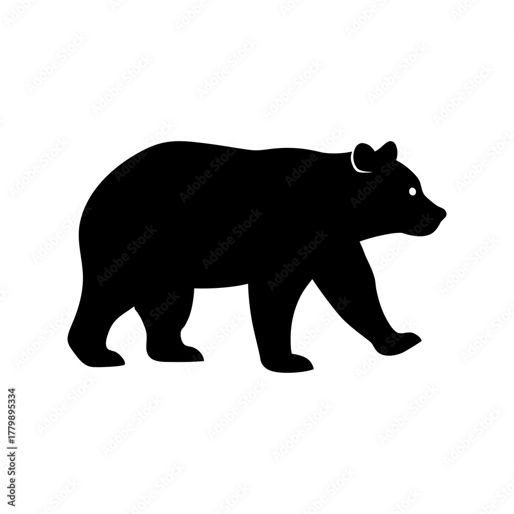 Fototapeta premium silhouette of a bear