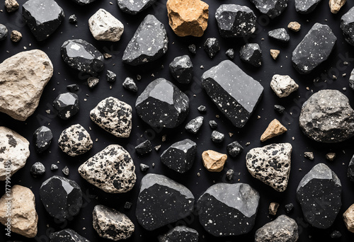 top view flat lay of divers...