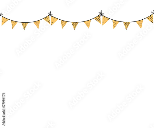 Celebrate with festive party bunting, perfect for birthday decorations and special occasions, adding a cheerful touch to any event with cheerful decorative pennants