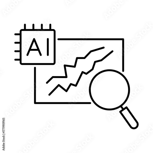 AI Progress Tracker – Monitoring and Tracking AI Development and Performance with Real-Time Progress Analysis. Vector Editable.