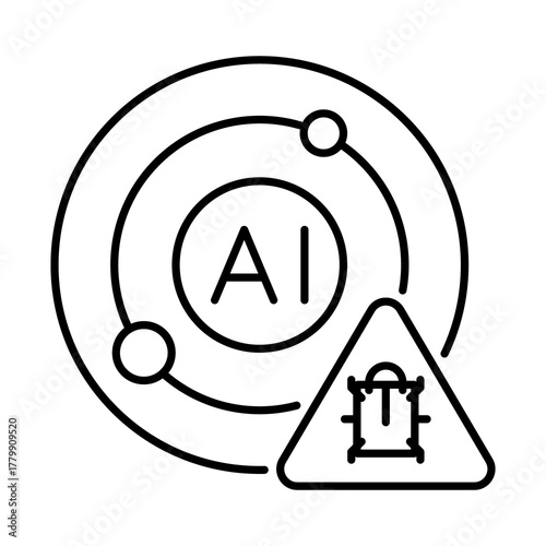 AI Threat Detection – Identifying and Responding to Cybersecurity Threats with AI-Powered Detection and Prevention Systems on transparent background.
