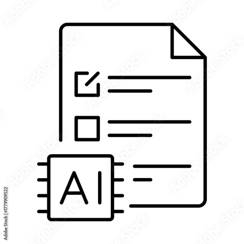 Automated Task – Streamlining Repetitive Tasks Using AI to Boost Efficiency and Productivity in Various Operations on transparent background.