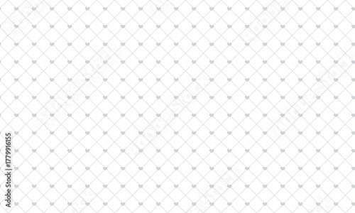 Diagonal lines grid with heart background