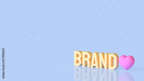 The Brand for Product or marketing concept 3d Rendering.
