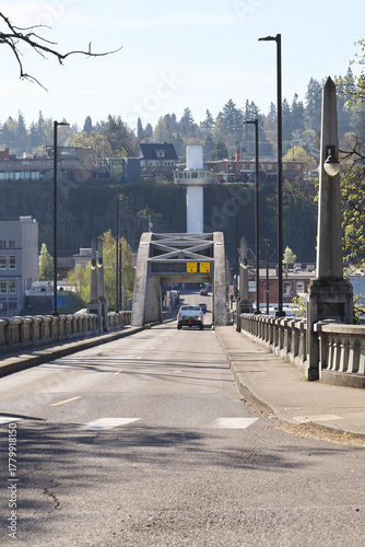 Old Oregon City bridge and elevator