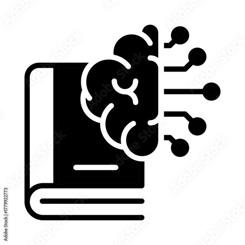 Self Learning – Empowering AI Systems to Learn and Improve Independently for Evolving Intelligence. Vector illustration.