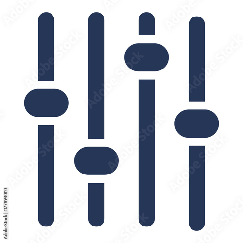 Vector Isolated Basic Icon - Sound Faders