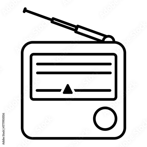 Vector Outline Icon - Radio
