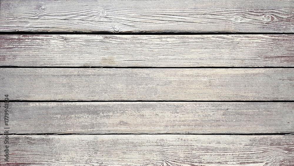 Obraz premium White wooden horizontal planks texture board background.