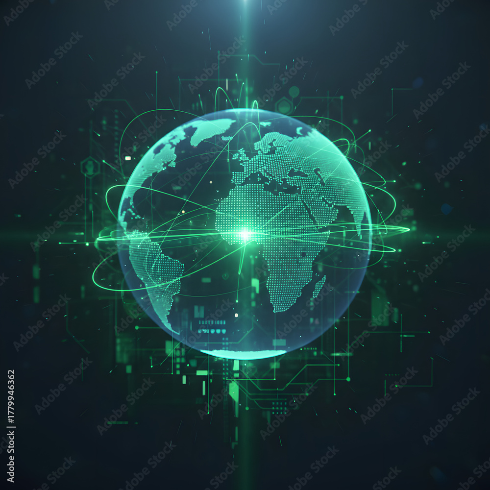 Obraz premium Green Digital Finance Network