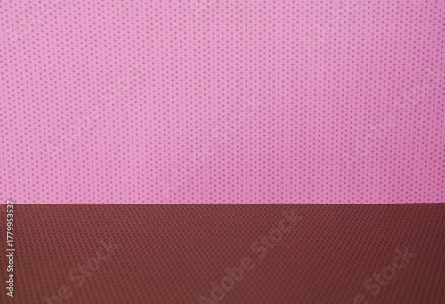 ピンクと茶色_和柄背景ステージ