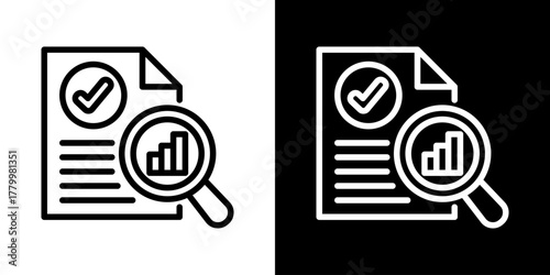 Validation Icon Of Line Black And White Style 