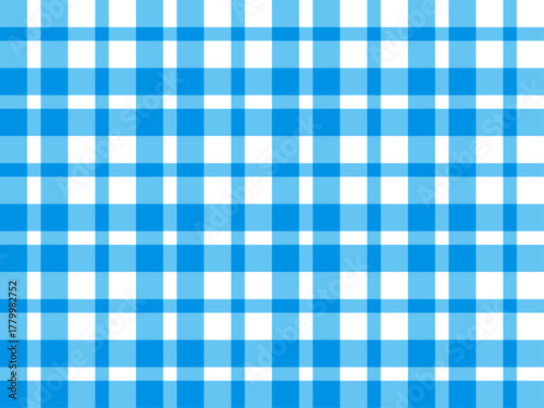 チェック2、5水色