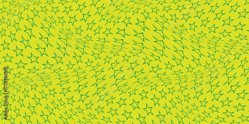 simple green outline star wave pattern for banner poster background.