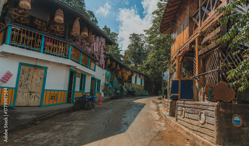 Calles del pueblo de Salento, Quindío, Colombia
