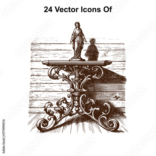  Vintage Cowboy on Ornate Western Railing