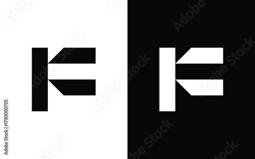 Modern geometric letter F logo with sharp angular shapes and minimalist symmetry. Perfect for tech, esports, or creative branding. Editable EPS vector design for professional use