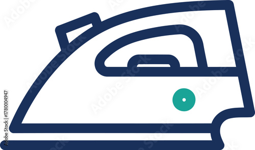 Simple design of a clothes iron appliance for ironing clothes