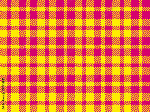 チェック斜2-3、1黄色