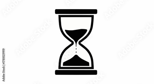 hourglass isolated on white