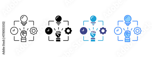 Autonomy Collection icon set multiple style collection