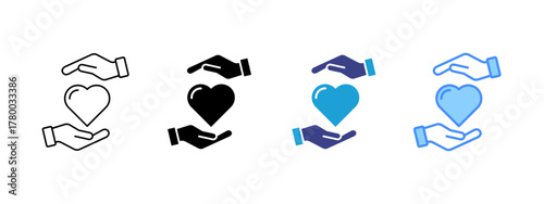 Compassion Collection icon set multiple style collection
