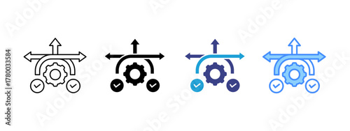 Flexibility  Collection icon set multiple style collection